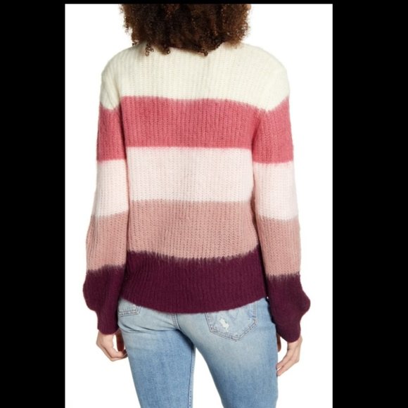 NWT All In Favor Multi Stripe Sweater - Picture 2 of 9